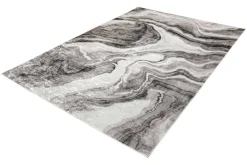Design Teppich ART RUGS 230x160cm grau weiß Flachgewebe Indoor