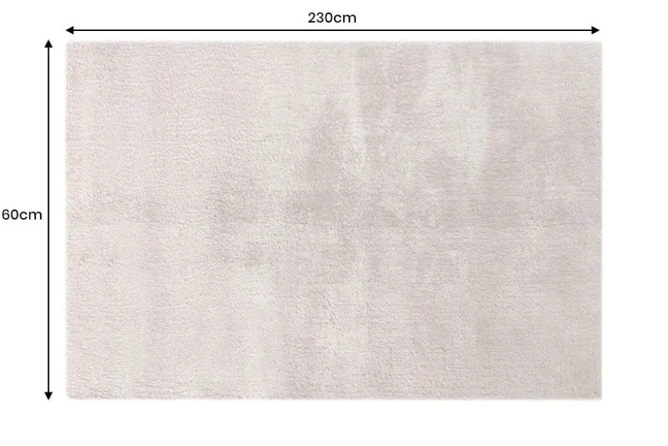Design Teppich CLOUD 9 230x160cm beige Hochflor Indoor-Teppich