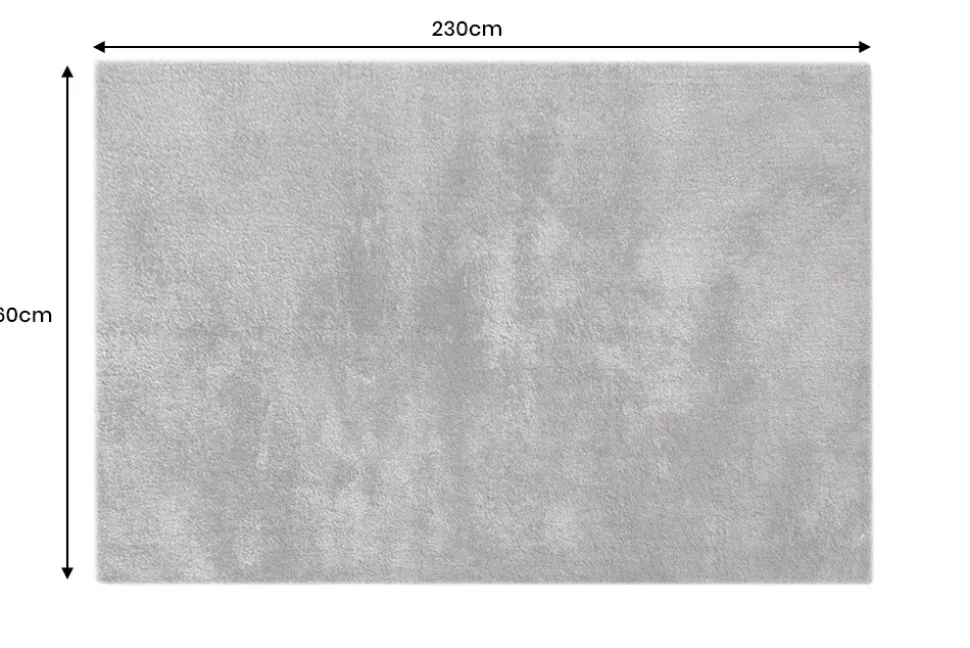 Design Teppich CLOUD 9 230x160cm anthrazit Hochflor Indoor-Teppich
