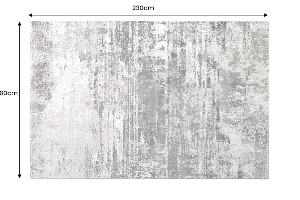 Design Teppich MODERN ART 230x160cm beige braun Kurzflor Indoor-Teppich