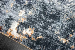 Design Teppich MODERN ART 230x160cm grau kupfer Kurzflor Indoor-Teppich