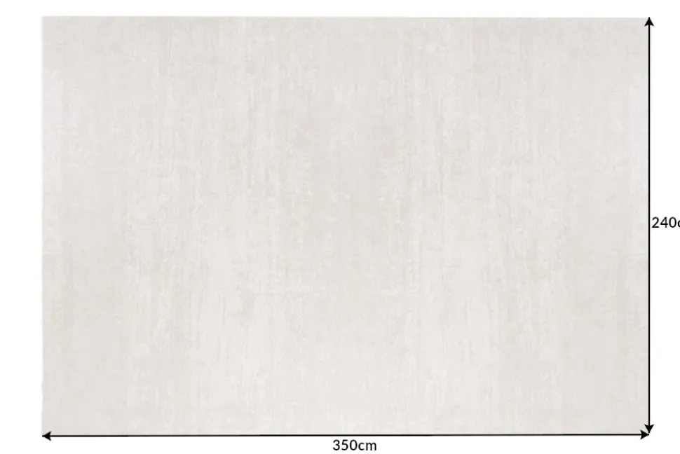 Design Teppich MODERN ART XXL 350x240cm beige Used Look Baumwolle Vintage Flachgewebe