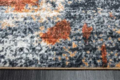 Design Teppich MODERN ART XXL 350x240cm grau kupfer Kurzflor Indoor-Teppich