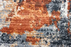 Design Teppich MODERN ART XXL 350x240cm grau kupfer Kurzflor Indoor-Teppich