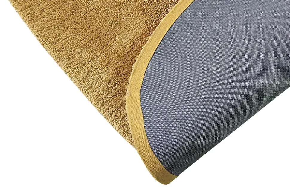 Design Teppich ORGANIC 180x120cm senfgelb Hochflor Indoor-Teppich organische Form