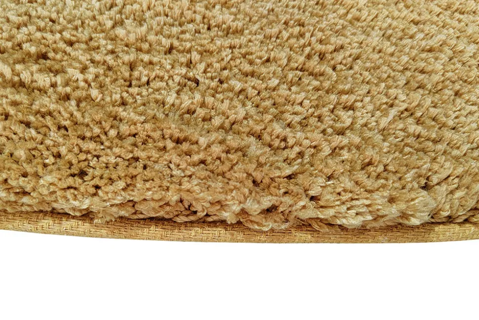 Design Teppich ORGANIC 180x120cm senfgelb Hochflor Indoor-Teppich organische Form