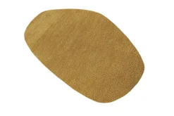 Design Teppich ORGANIC 180x120cm senfgelb Hochflor Indoor-Teppich organische Form