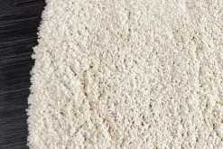 Design Teppich ORGANIC 180x120cm creme Hochflor Indoor-Teppich organische Form