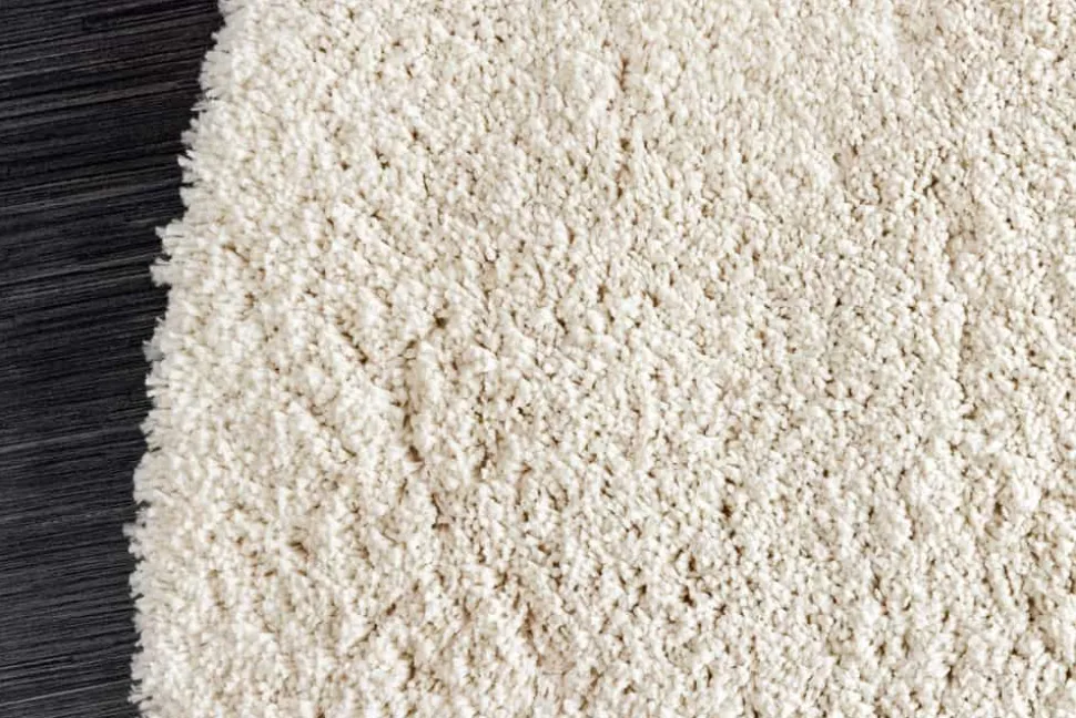 Design Teppich ORGANIC 180x120cm creme Hochflor Indoor-Teppich organische Form