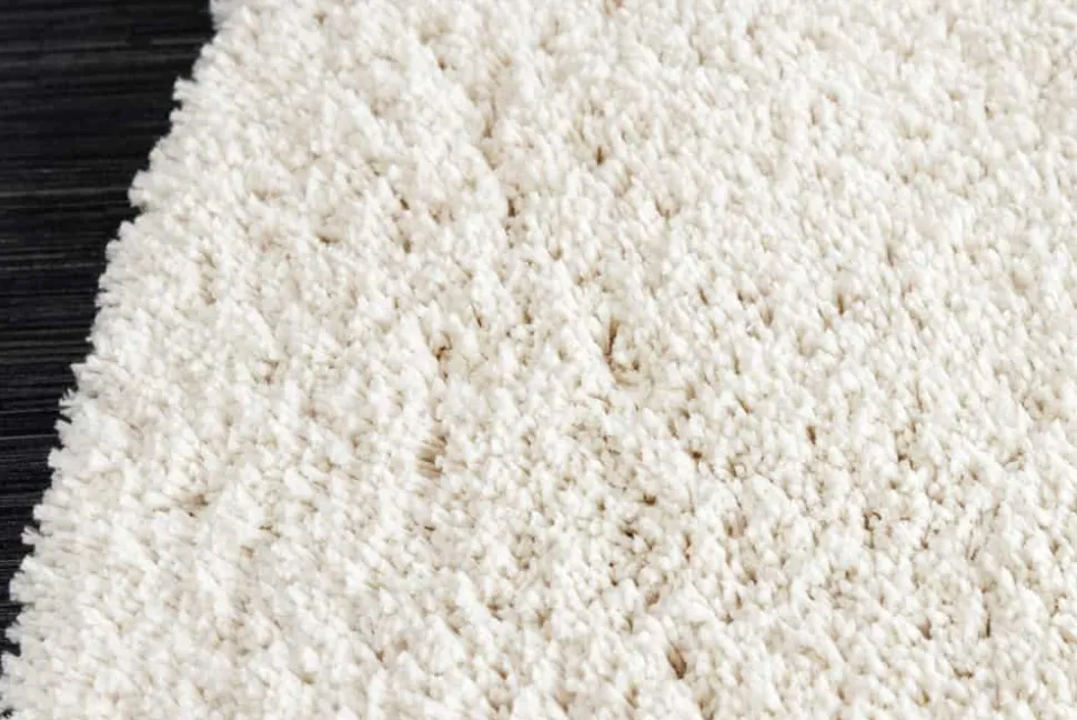 Design Teppich ORGANIC 180x120cm creme Hochflor Indoor-Teppich organische Form