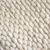 Design Teppich WOOL XXL 350x240cm hellbeige aus Wolle