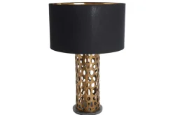 Design Tischlampe ABSTRACT LEAF kupfer antik Metall Marmorfuß handmade