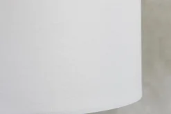 Design Tischlampe ROUSILIQUE 60cm natur weiß rund Treibholz handgearbeitet