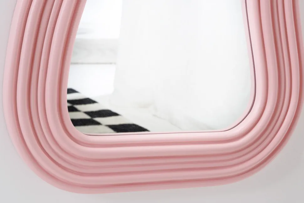 Design Wandspiegel ALICE II 100cm pastell rosa