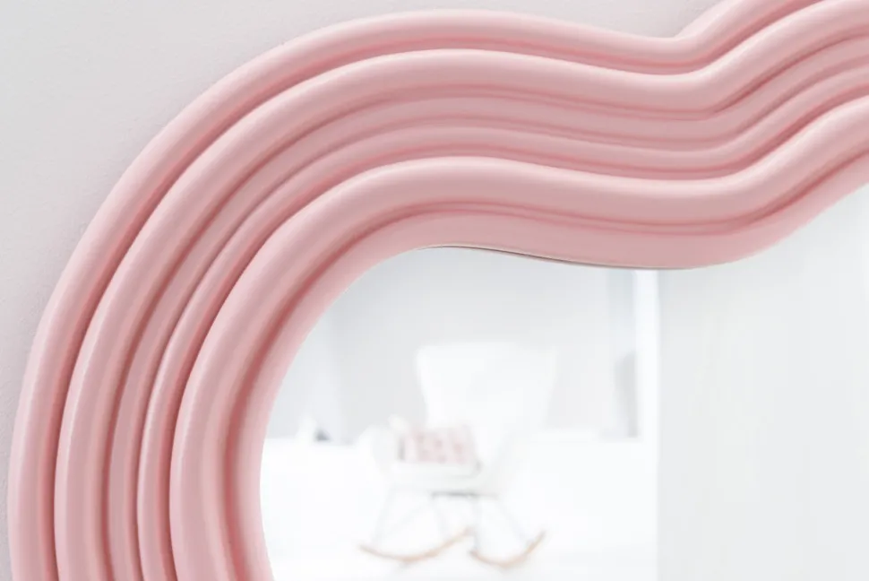 Design Wandspiegel ALICE II 100cm pastell rosa
