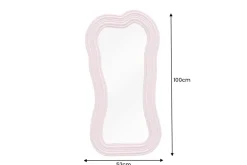 Design Wandspiegel ALICE II 100cm pastell rosa