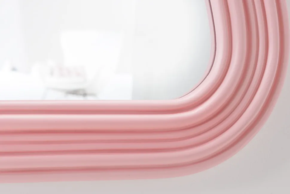 Design Wandspiegel ALICE II 100cm pastell rosa