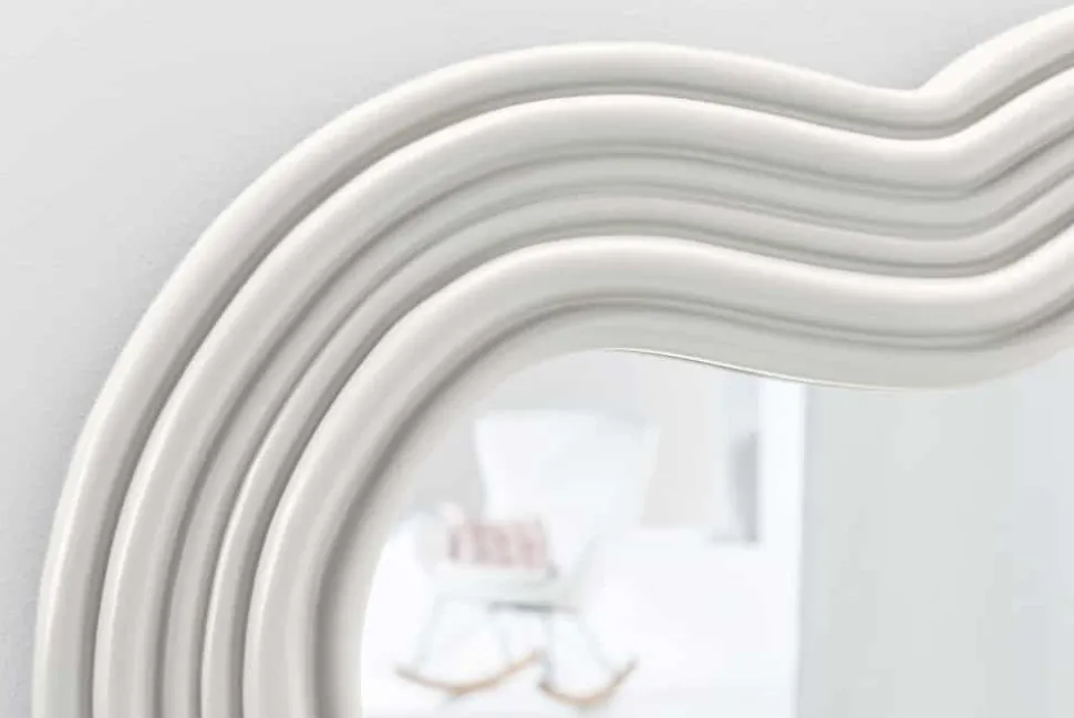 Design Wandspiegel ALICE II 100cm weiß