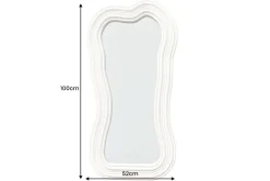 Design Wandspiegel ALICE II 100cm weiß