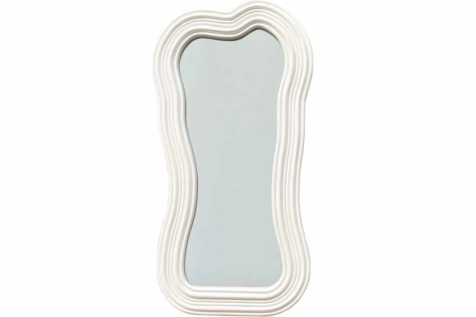 Design Wandspiegel ALICE II 100cm weiß