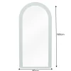 Design Wandspiegel ART DECO 160cm salbeigrün