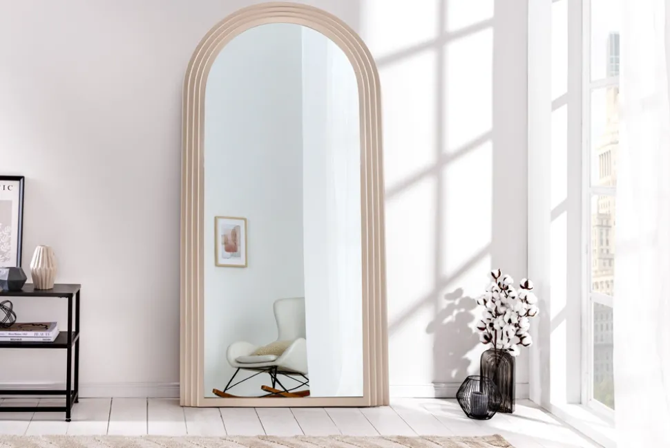 Design Wandspiegel ART DECO 160cm greige