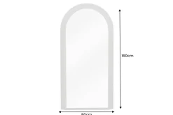 Design Wandspiegel ART DECO 160cm greige