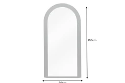 Design Wandspiegel ART DECO 160cm schwarz