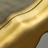 Design Wandspiegel AURA 95cm gold organische Form variabel aufhängbar