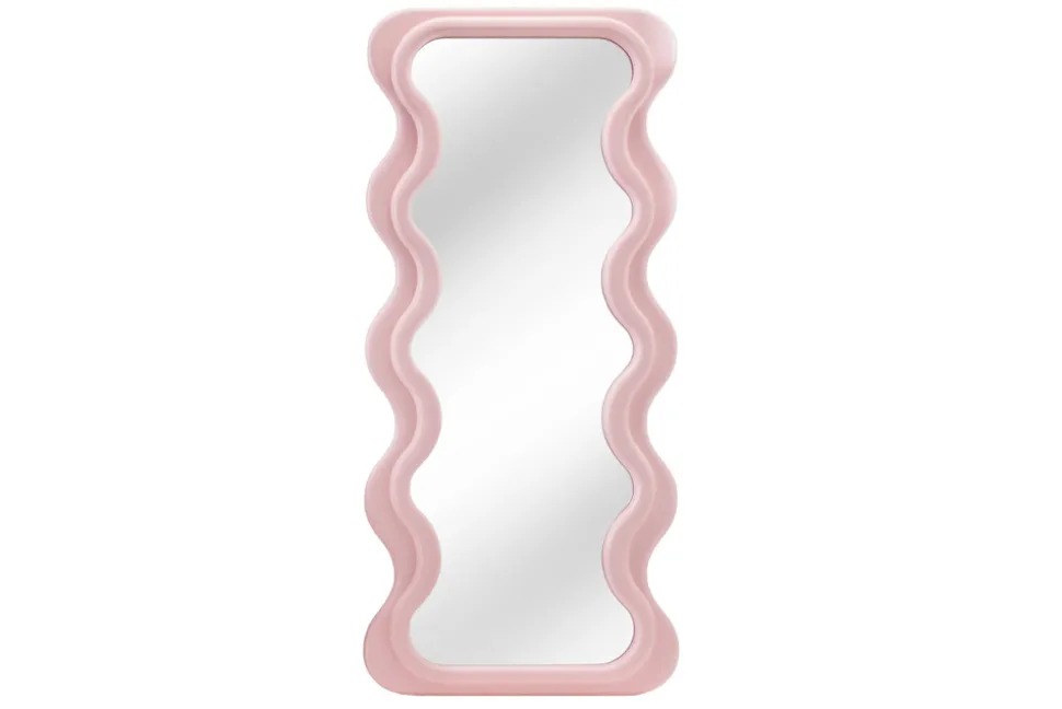 Design Wandspiegel CURVY 160cm rosa