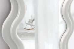 Design Wandspiegel CURVY 160cm weiß
