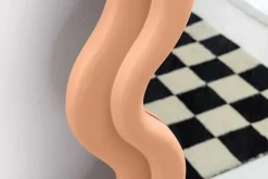 Design Wandspiegel CURVY 160cm apricot Pastell Spiegel