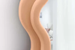 Design Wandspiegel CURVY 160cm apricot Pastell Spiegel