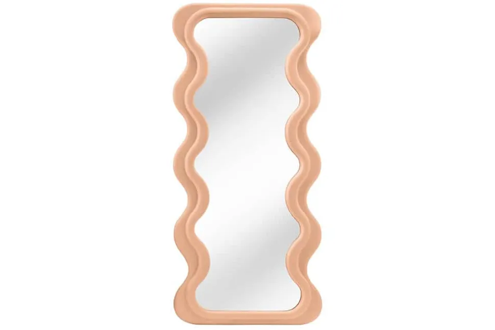 Design Wandspiegel CURVY 160cm apricot Pastell Spiegel