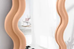 Design Wandspiegel CURVY 160cm apricot Pastell Spiegel