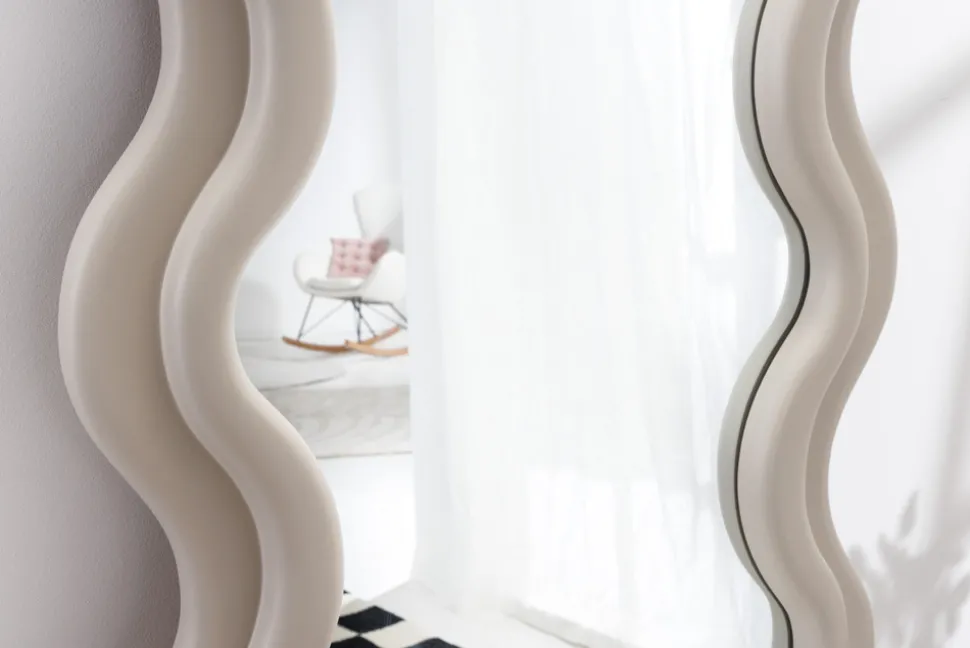 Design Wandspiegel CURVY 160cm greige