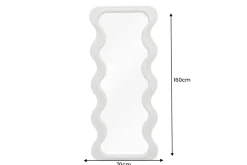 Design Wandspiegel CURVY 160cm greige