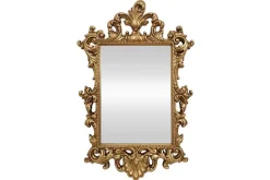 Design Wandspiegel OPULENT 125cm gold detailreiche Rahmenverzierung Modern Barock