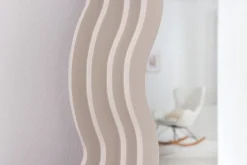 Design Wandspiegel WAVE 160cm greige