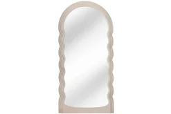 Design Wandspiegel WAVE 160cm greige