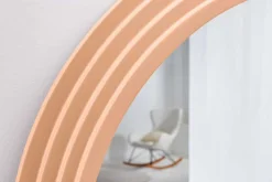 Design Wandspiegel WAVE 160cm apricot Pastell Rundbogen Spiegel