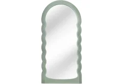 Design Wandspiegel WAVE 160cm salbeigrün