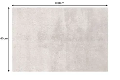 Design XXL Teppich CLOUD 9 350x240cm beige Hochflor Indoor-Teppich