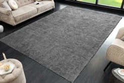 Design XXL Teppich CLOUD 9 350x240cm anthrazit Hochflor Indoor-Teppich