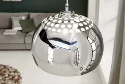 Designer Hängelampe CHROME BALL 32cm chrom Pendelleuchte Modern Design