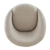 Drehbarer Design Sessel ALPINE beige Samt 360° mit Armlehnen