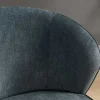 Drehbarer Design Sessel GATSBY petrol Samt 360°