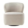 Drehbarer Design Sessel GATSBY beige Samt 360°