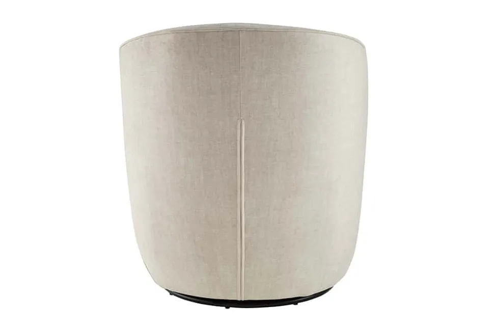 Drehbarer Design Sessel GATSBY beige Samt 360°