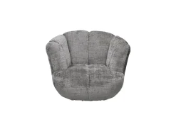 Drehbarer Sessel DIAMOND silbergrau Chenille Cremona 360°